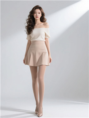 棚拍大长腿美女摄影图片